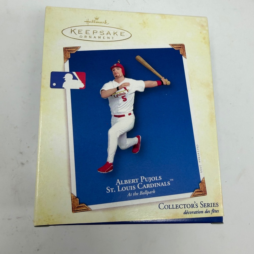 2005 Hallmark Keepsake Albert Pujols St. Louis Cardinals Ornament At the Ballpar